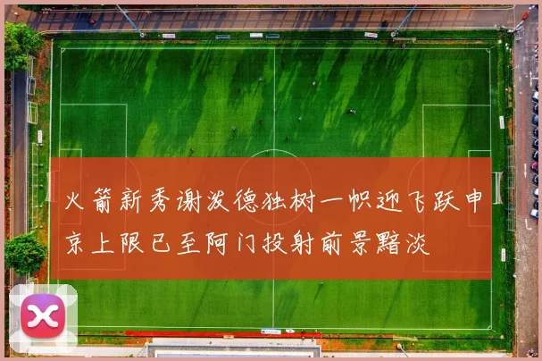 火箭新秀谢泼德独树一帜迎飞跃申京上限已至阿门投射前景黯淡